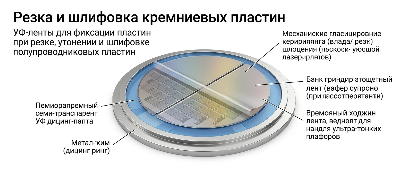 Резка и шлифовка пластин