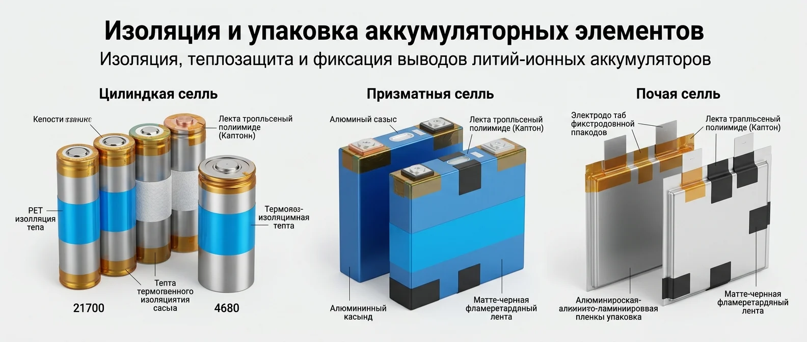 Обёртка аккумуляторных ячеек
