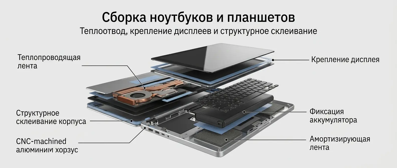 Сборка ноутбуков и планшетов