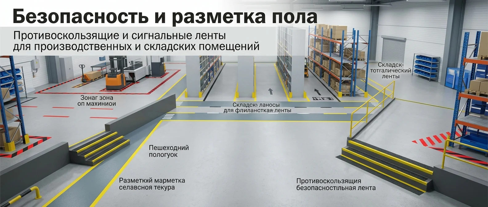Напольная безопасность и разметка