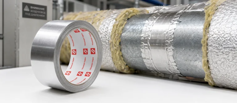 Алюминиевая клейкая лента YOUSAN для герметизации воздуховодов HVAC и теплоизоляции